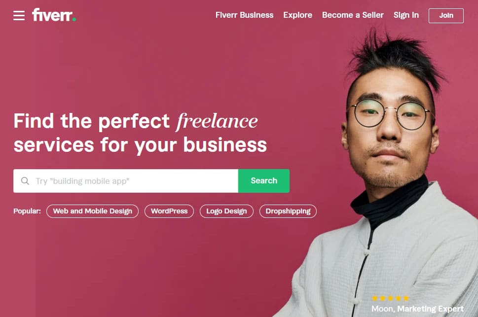 fiverr Outsourcing Website