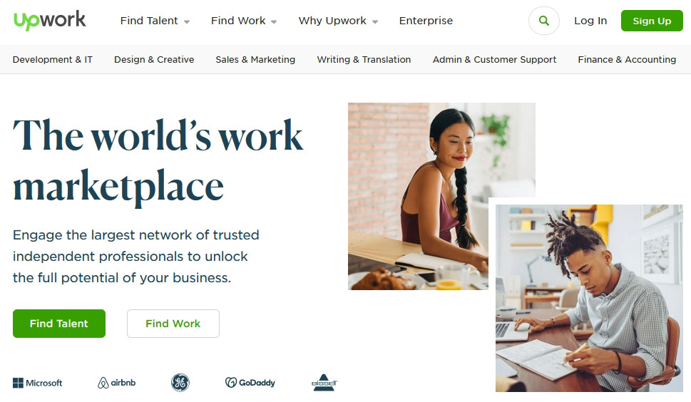 upwork outsourcing website